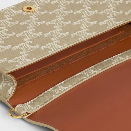 MULTIPOCHETTE IN TRIOMPHE CANVAS AND CALFSKIN GREGE - Image 4